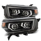 AlphaRex 10-13 Toyota 4Runner LUXX LED Proj Headlights Plank Style Black w/Seq Signal/DRL 880757 *Discontinued