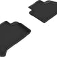 3D MAXpider 19-22 BMW X7 (G07) Kagu 2nd Row Floormats - Black L1BM10521509