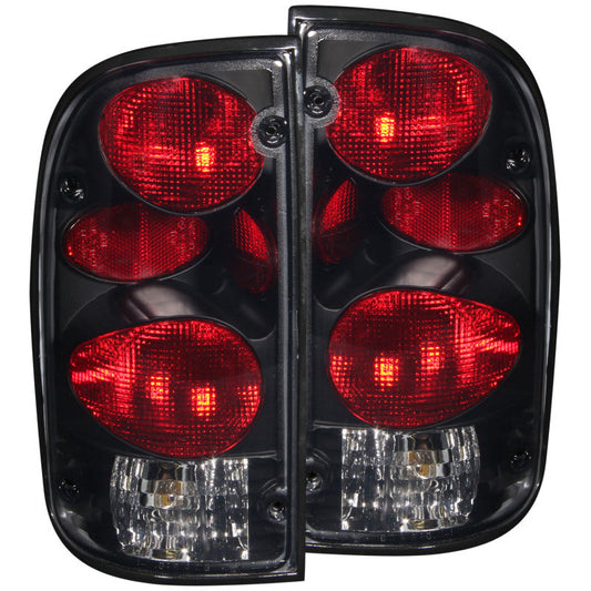 Anzo Smoked Black Euro Tail Lights 1995-2000 Toyota Tacoma