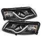 Spyder Audi A6 05-07 Projector Headlights Halogen Light Tube DRL Blk PRO-YD-ADA605-LTDRL-BK 5071903