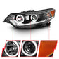 Anzo 2009-2012 Acura Tsx Projector Headlights w/ Halo Black (CCFL)