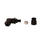 Aeromotive PTFE Hose End - AN-06 to AN-08 Hose - 90 Deg - Black Anodized 15736