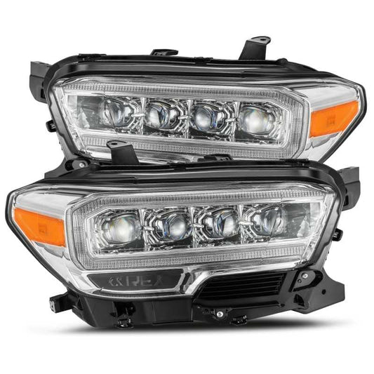 AlphaRex 16-20 Toyota Tacoma NOVA LED Projector Headlights Plank Style Chrome w/Activation Light 880706 *Discontinued