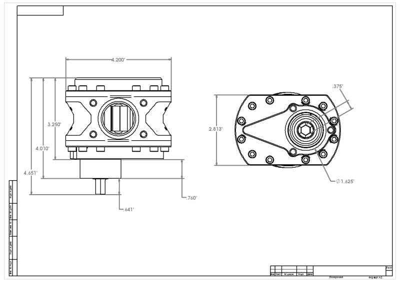 Aeromotive Fuel Pump, Spur Gear, 7/16 Hex, .9 Gear, 19.5gpm NITRO
