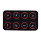 AEM EV 8 Button Keypad CAN Based Programmable Backlighting 30-8400