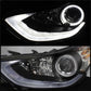 Spyder Hyundai Elantra 11-13 Projector Headlights LED Halo DRL Blk PRO-YD-HYELAN11-DRL-BK 5073662