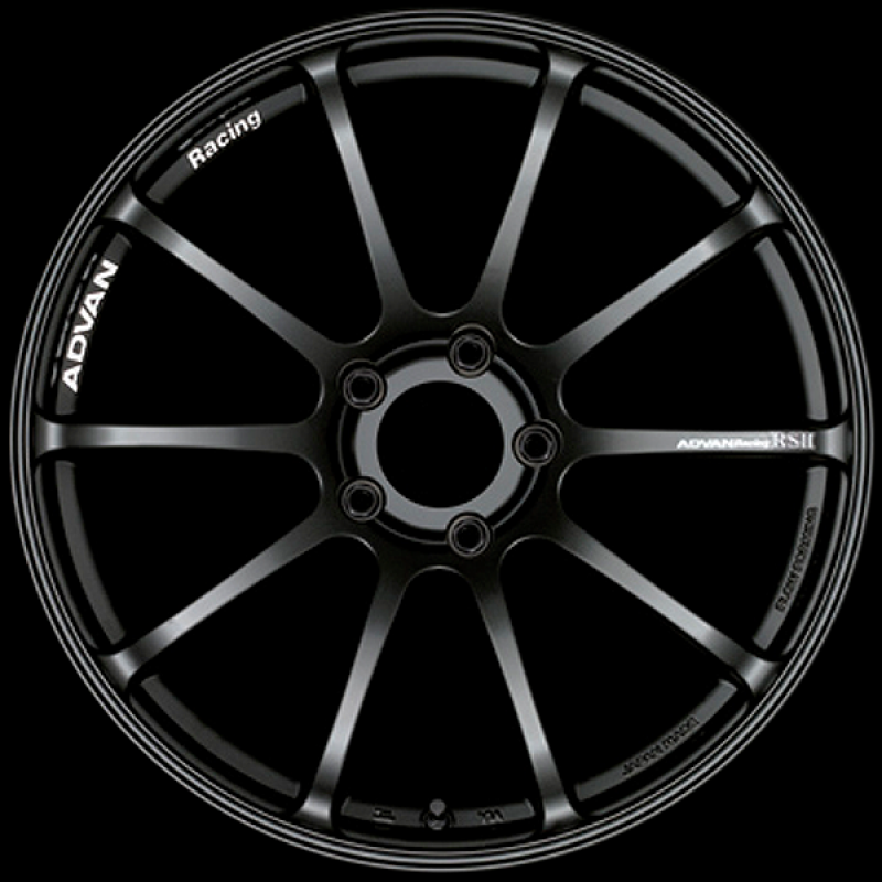 Advan RSII 17x8.5 / +35 Offset / 5x120 / 72.5mm Bore / Semi Gloss Black YAP7H35WSB