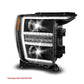 ANZO 21-23 Ford F150 LED Projector Headlight w/Switchback+Sequential - Black (Passenger Side Only) 111594-R