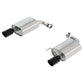 Ford Racing 2018 Mustang 2.3L Ecoboost Touring Muffler Kit - Black Chrome Tips M-5230-M4TBA