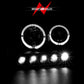 Anzo 1997.5-2003 Ford F-150 Projector Headlights w/ Halo and LED Black 1pc
