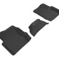 3D MAXpider 2015-2019 Fiat 500X Kagu 2nd Row Floormats - Black L1FA00521509