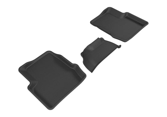 3D MAXpider 2015-2019 Fiat 500X Kagu 2nd Row Floormats - Black L1FA00521509