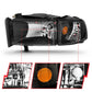 Anzo Black Crystal Headlights 1994-2001 Dodge Ram 1500