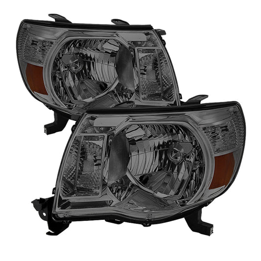 SPYDER Xtune Toyota Tacoma 05-11 Amber Crystal Headlights Smoke HD-JH-TT05-AM-SM 5073907