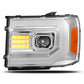 AlphaRex 07-13 GMC 1500HD PRO-Series Projector Headlights Plank Style Chrm w/Activ Light/Seq Signal 880604 *Discontinued