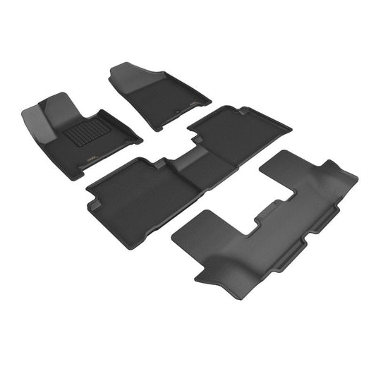 3D MAXpider 24-25 Hyundai Santa Fe Hybrid Kagu Floor Mat - Black L1HY14601509