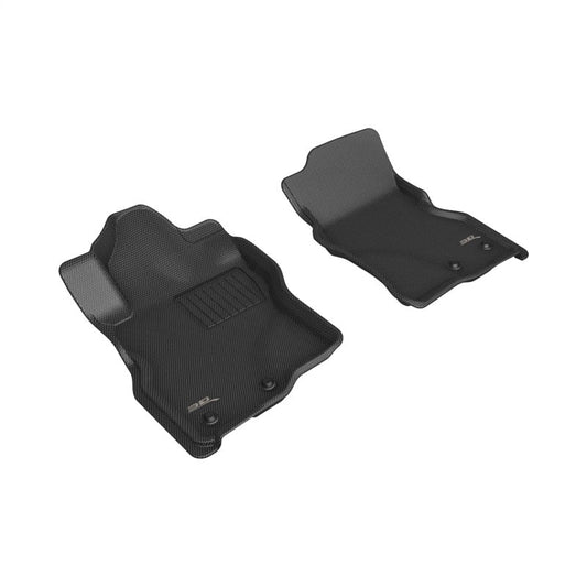 3D MAXpider 22-23 Nissan Frontier Crew Cab Kagu Floor Mat Front Row - Black L1NS13811509