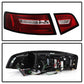 Spyder 09-12 Audi A6 LED Tail Lights - Red Clear (ALT-YD-AA609-LED-RC) 5085191