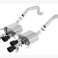 Borla 2015+ Chevy Corvette C7 Z06 6.2L Axle Back ATAK Exhaust Black Quad Tips w/o AFM w/ NPP 11903CB