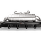 Akrapovic 18+ BMW M5 (F90) Rear Carbon Fiber Diffuser - High Gloss w/ Red/White Akrapovic Logo DI-BM/CA/5/G/RS