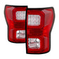 Spyder 07-13 Toyota Tundra V2 Light Bar LED Tail Lights - Red Clear ALT-YD-TTU07V2-LB-RC 5085450