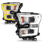 ANZO 15-17 Ford F-150 LED Projector Headlights - w/ Light Bar Switchback Chrome Housing 111548