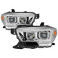 SPYDER xTune 16-18 Toyota Tacoma SR/SR5 DRL Proj Headlights w/Turn Signal - Chrm (PRO-JH-TTA16-SR-C) 9043017