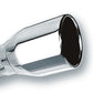 Borla 2.5in Inlet 4in Single Round Rolled Edge Outlet x 8in Long Weld On Exhaust Tip 20235