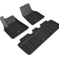 3D MAXpider 2020-2021 Tesla Model Y Elitect 1st & 2nd Row Floormats - Black E1TL02701809