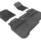 3D MAXpider 2014-2019 Chevrolet Silverado Crew Cab Kagu 1st & 2nd Row Floormats - Black L1CH04001509