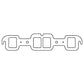Cometic Gasket Cometic Oldsmobile Gen-2 Rocket V8 .043in Copper Exhaust Manifold Gasket Set C5159