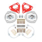BMR Suspension BMR 16-24 Chevy Camaro Caster Camber Plates - Red WAK360R