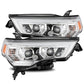 AlphaRex 14-20 Toyota 4Runner PRO-Series Projector Headlights Plank Style Chrm w/Sequential Signal 880731 *Discontinued