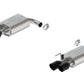Ford Racing 2024 Mustang 2.3L Touring Non-Active Axle-Back w/GT Valance - Black Tip M-5230-M2TBV