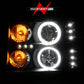 Anzo 2007-2013 Gmc Sierra 1500 Projector Headlights w/ Halo Black