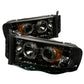Spyder Dodge Ram 1500 02-05/Ram 2500 03-05 Projector Headlights LED Halo LED Smke PRO-YD-DR02-HL-SMC 5009999