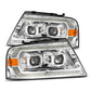 AlphaRex 06-08 Lincoln Mark LT LUXX-Series LED Projector headlights Black w/ Sequential Signal 880132 *Discontinued