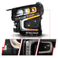 ANZO 21-23 Chevy Tahoe/Suburban LED Light Bar Style Headlights Black w/ Squential DRL (Right Side) 111636X-R