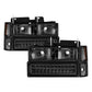 SPYDER Xtune 92-94 Blazer Full Size Corner/LED Bumper Headlights Smoke HD-JH-CCK88-LED-AM-SM-SET 5069566