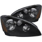 Anzo 2002-2004 Nissan Altima Crystal Headlights Black