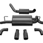 Corsa Performance 18+ Jeep Wrangler JL 2.5in Dual Rear Exit Black Tips Touring Axle