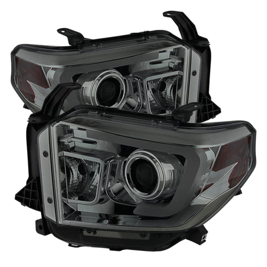 SPYDER Toyota Tundra 2014-2016 Projector Headlights Light Bar DRL Smoke PRO-YD-TTU14-DRL-SM 5080172
