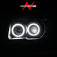 Anzo 2006-2009 Toyota 4Runner Projector Headlights w/ Halo Black