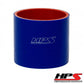 HPS 2" ID, 6" Length, Silicone Straight Coupler Hose, High Temp 4-ply Reinforced, 51mm ID, Blue