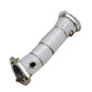 Single Catless High Flow Stainless Exhaust Downpipe for A4 A5 Q5 B9.5 2.0T