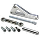 Chevrolet SBC Long Water Pump Alternator Bracket Set - Chrome