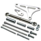 Ford SBF 351W Windsor Chrome Alternator Bracket Set