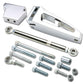1963-1972 Chevrolet BBC A/C Bracket Set - Polished Aluminum
