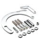 1955-1968 Chevrolet SBC Low Mount Alternator Bracket Set - Chrome
