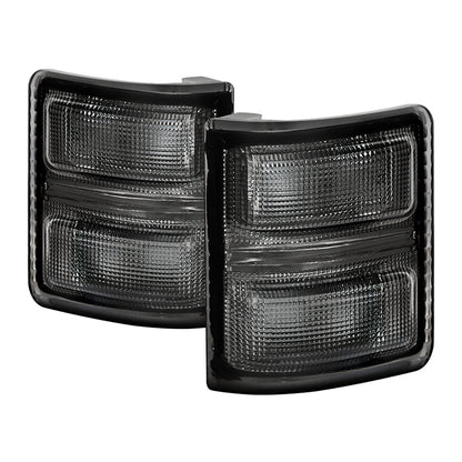 SPYDER xTune Ford Superduty 08-14 F250-F550 Amber LED Mirror Signal Lens - Smoke ACC-LED-FDSD08-MR-SM 9924743